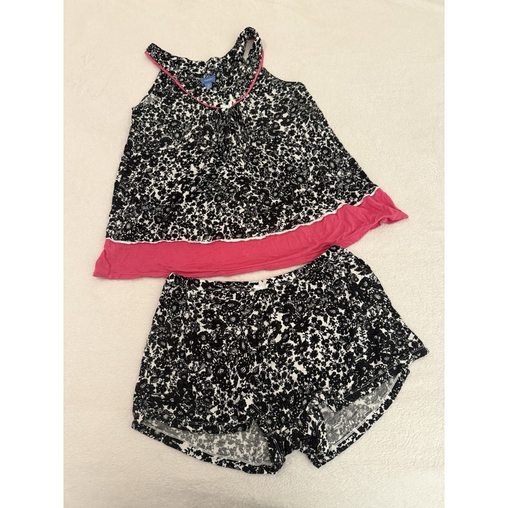 Simply Vera‎ Wang Y2K Pajama Set Size Med Tank & Shorts Floral Coquette Feminine